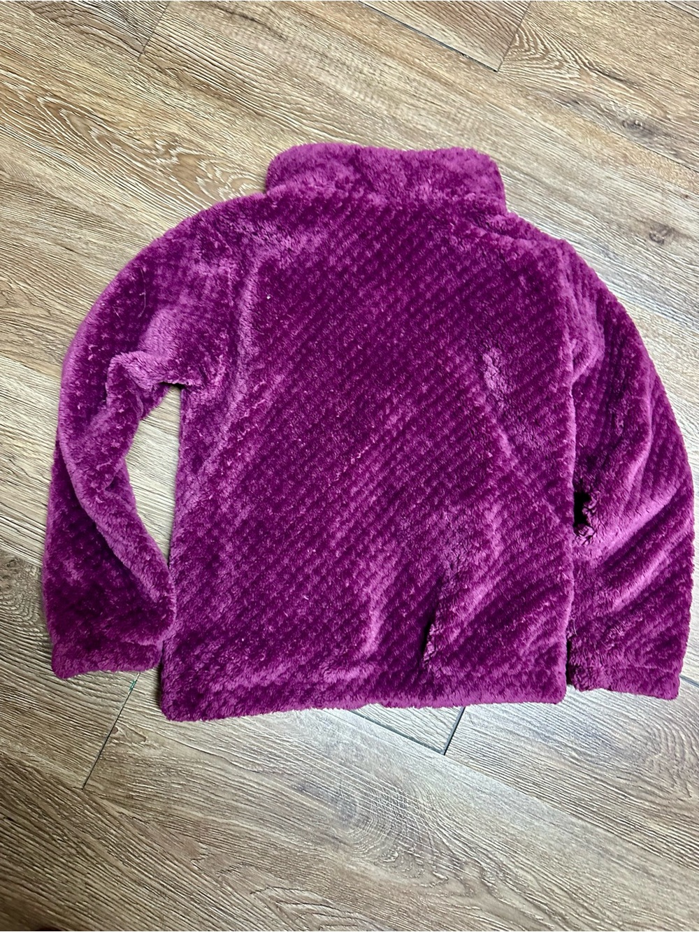 Columbia XS 6 Kids' Plush Fleece Jacket - Purple - Picture 6 of 7